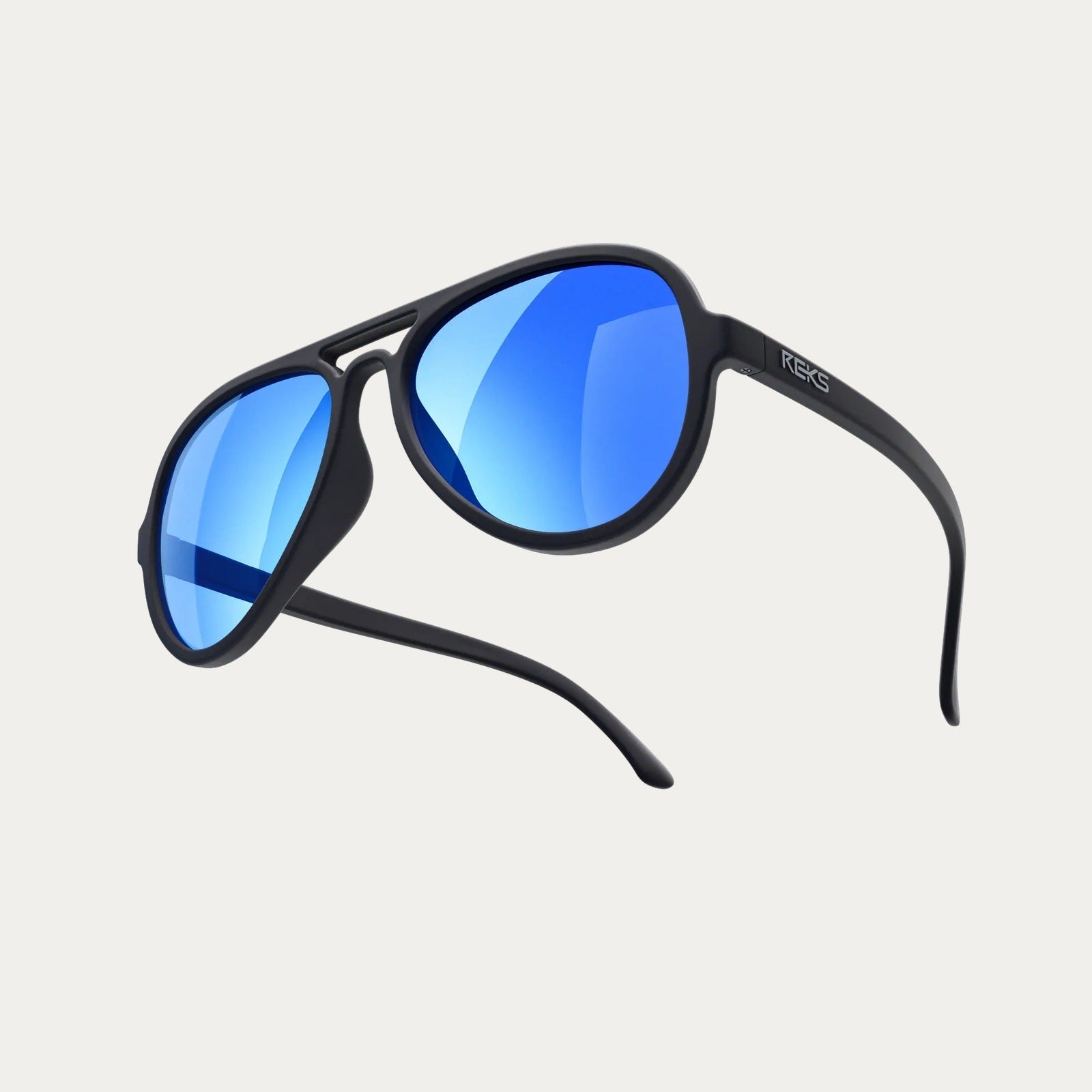 Reks | Aviator Polycarbonate Sunglasses Blue Mirror