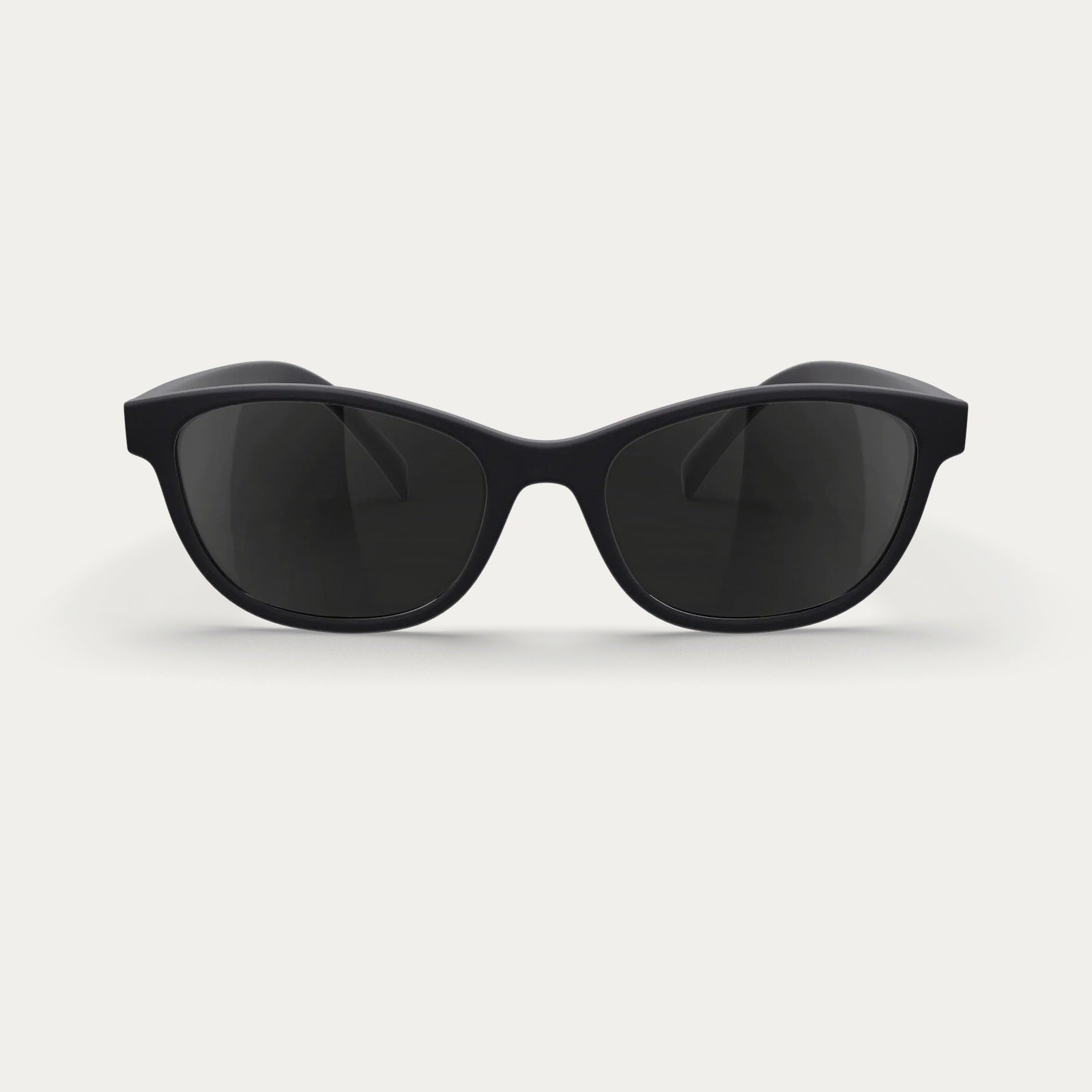 Reks | Oval Prescription Polarized Polycarbonate Sunglasses Solid Green Black Mirror