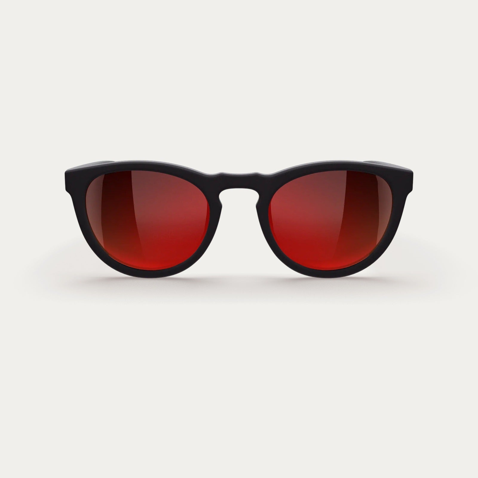 Unbreakable Sunglasses by REKS, Black SPORT with Blac-Red Mirror  Polycarbonate Lenses 