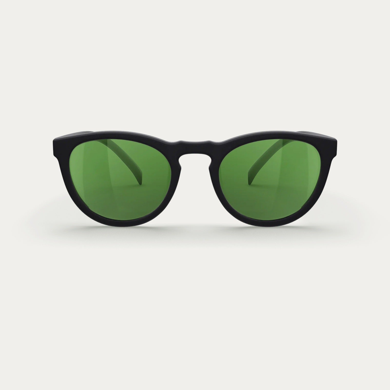 Reks | Round Prescription Polycarbonate Sunglasses Solid Green