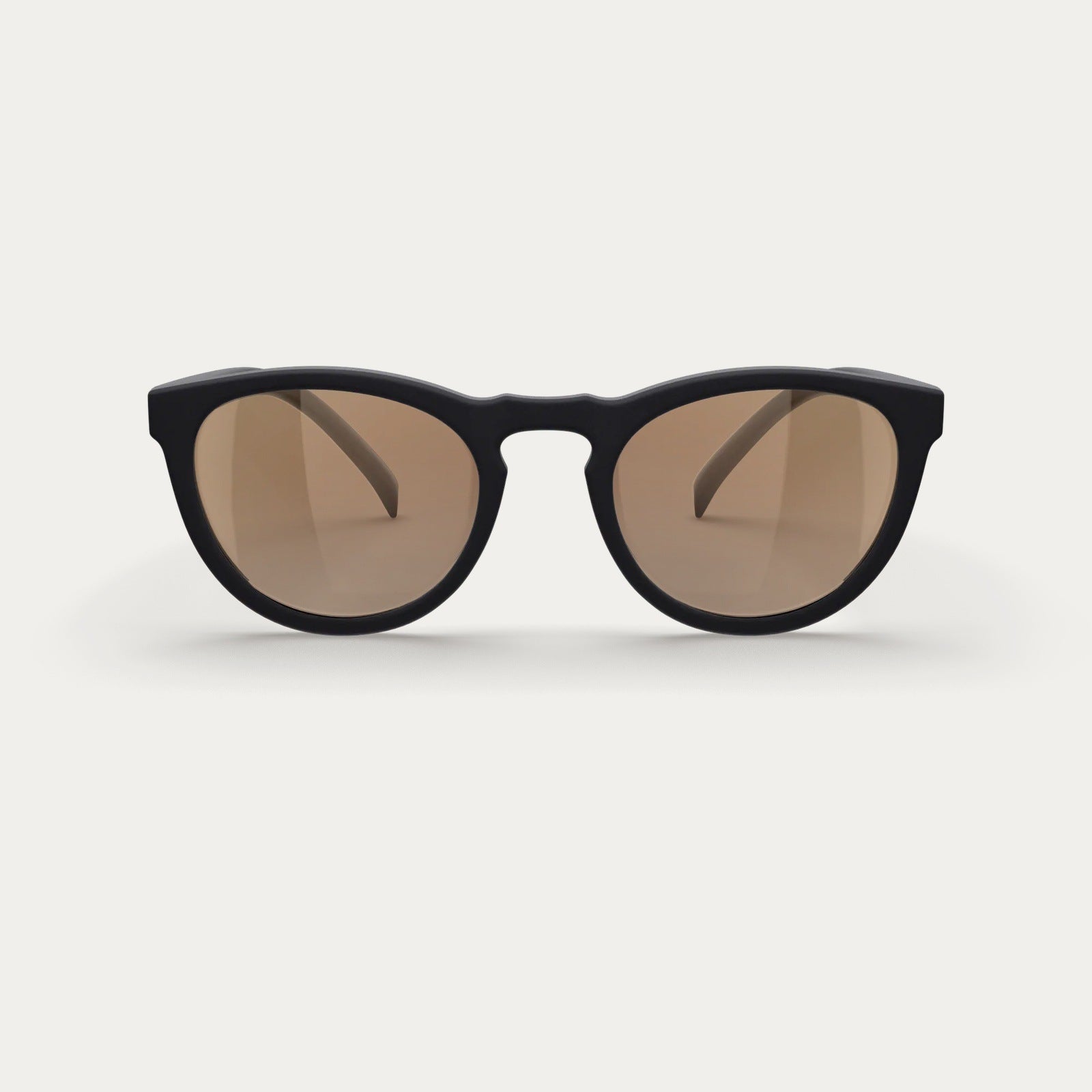 Reks | Round Prescription Polycarbonate Sunglasses 50% Brown