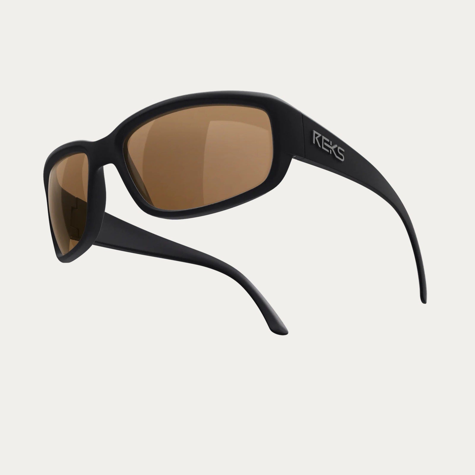 REKS Polarized Unbreakable WRAP AROUND Sunglasses, Black Frame, Brown –  Zebit Preview