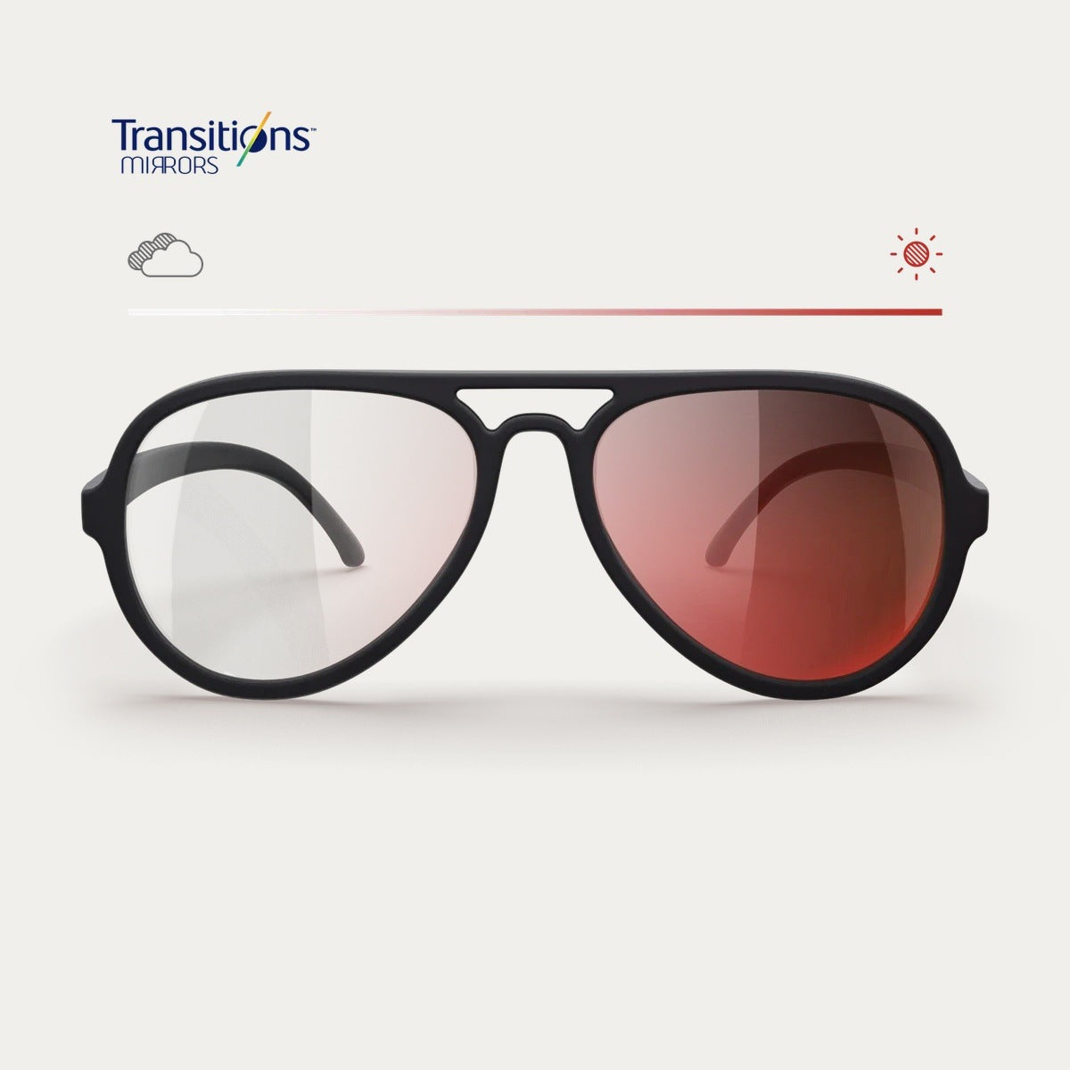 Prescription Mirrored Aviator Sunglasses