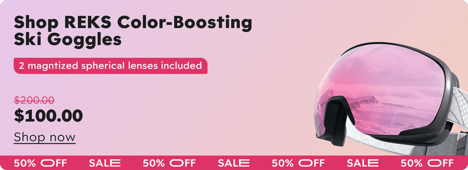 Ski Goggle Prescription Insert with Anti Fog