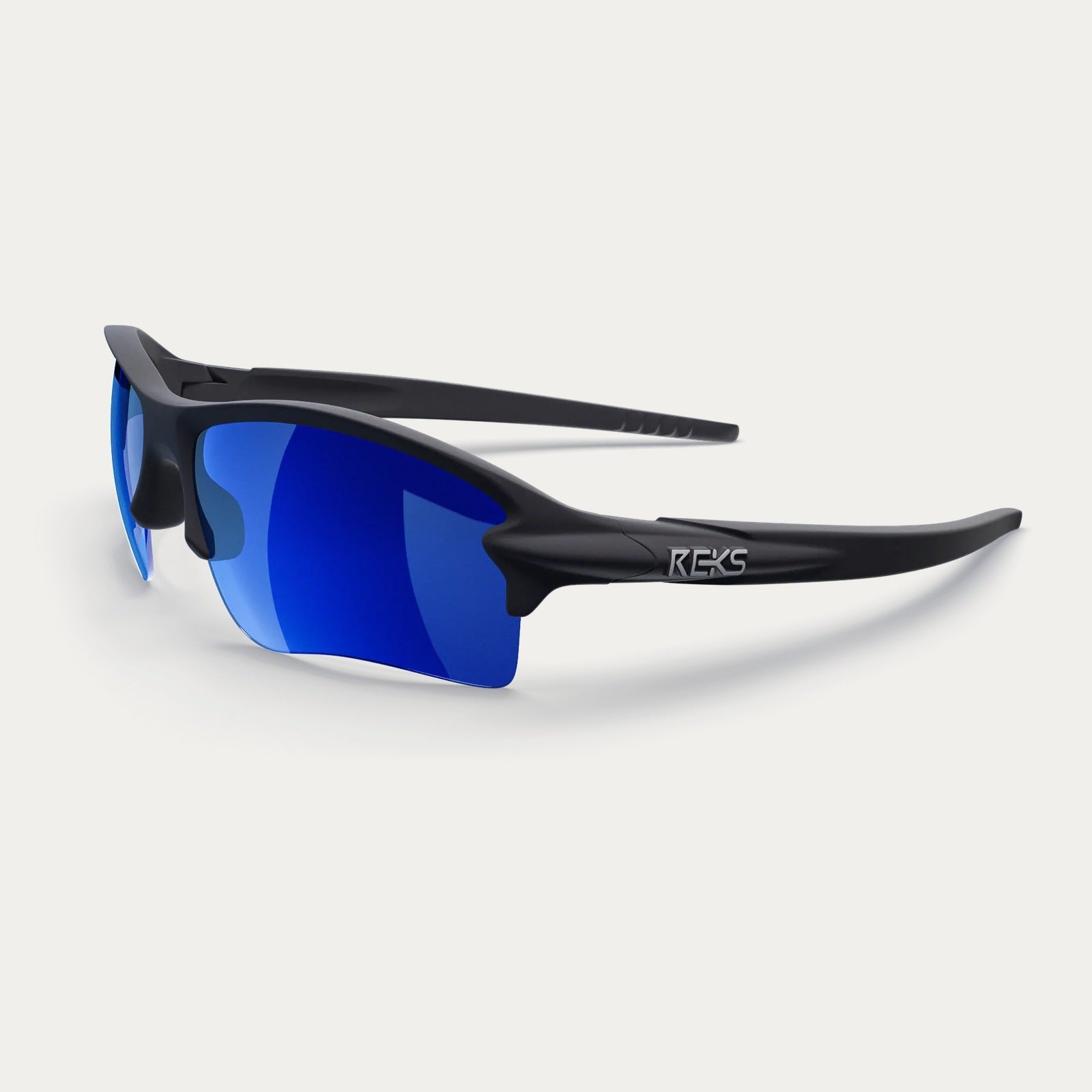 Reks | Sling Blade Polarized Polycarbonate Sunglasses Blue Mirror