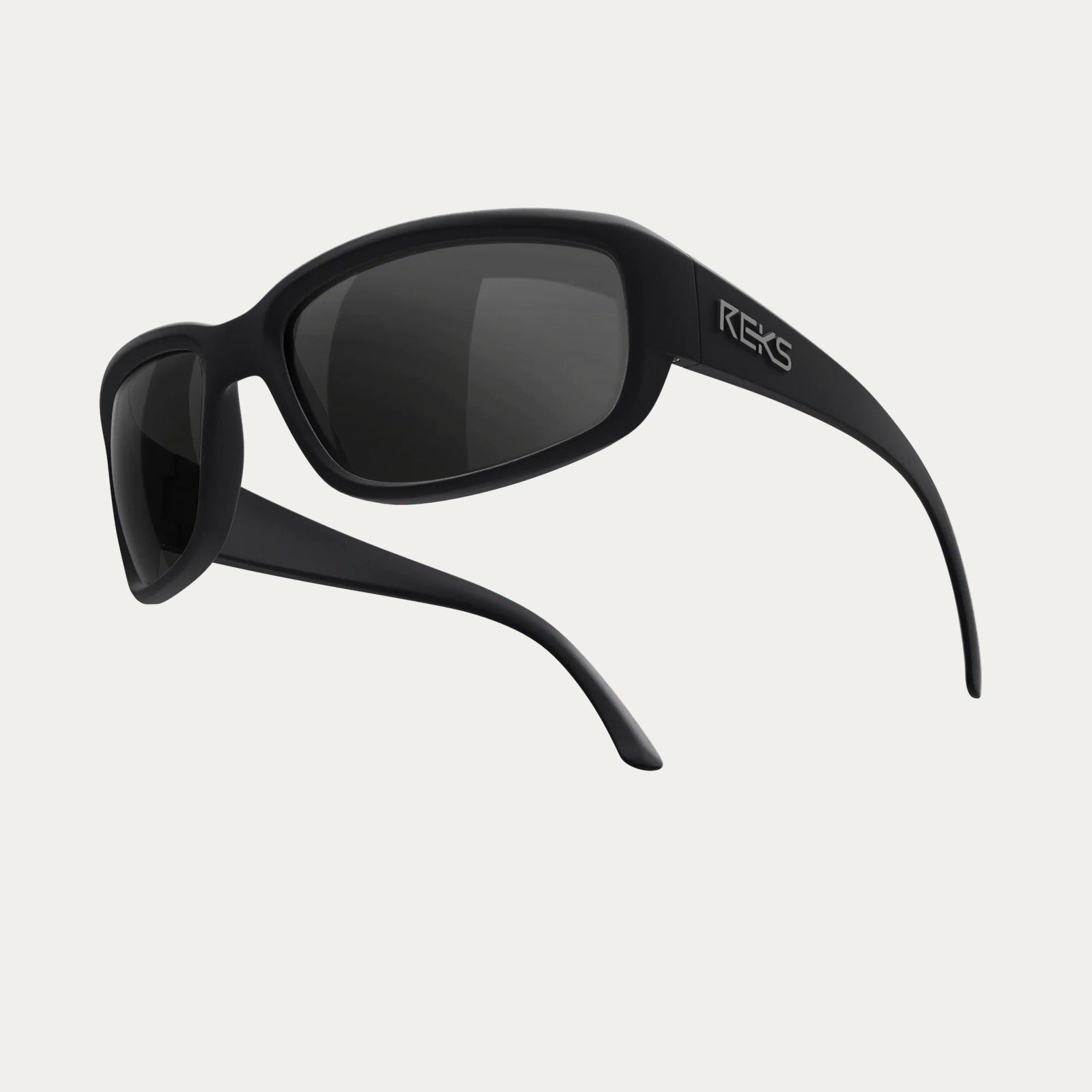 Reks | Round Prescription Polycarbonate Sunglasses 50% Smoke Red Mirror