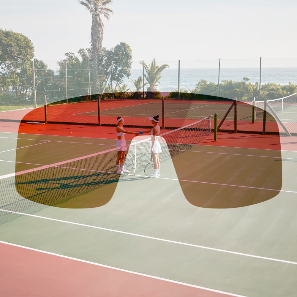 improved contrast for tennis 