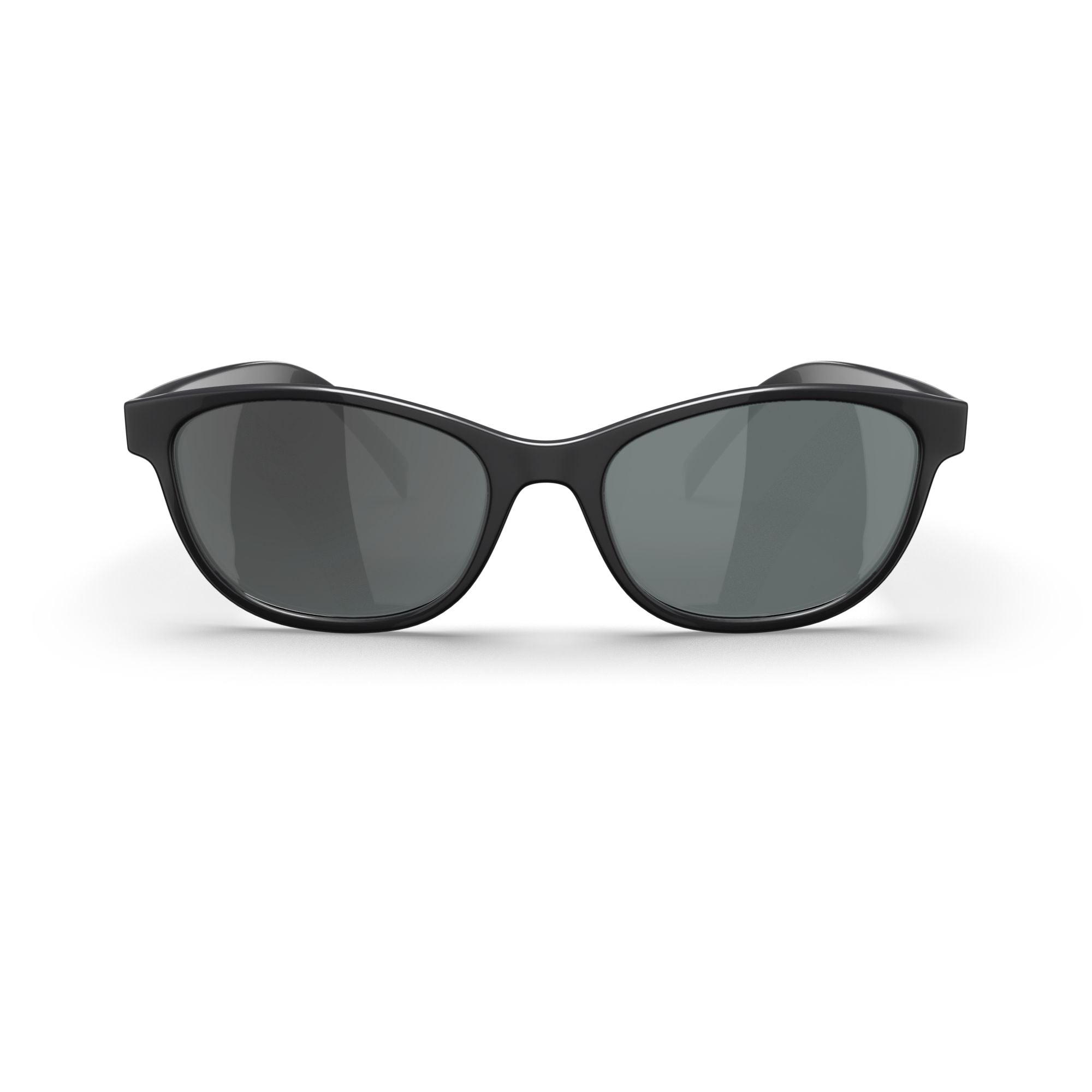 Oval Black Glossy Polarized Polycarbonate Prescription 